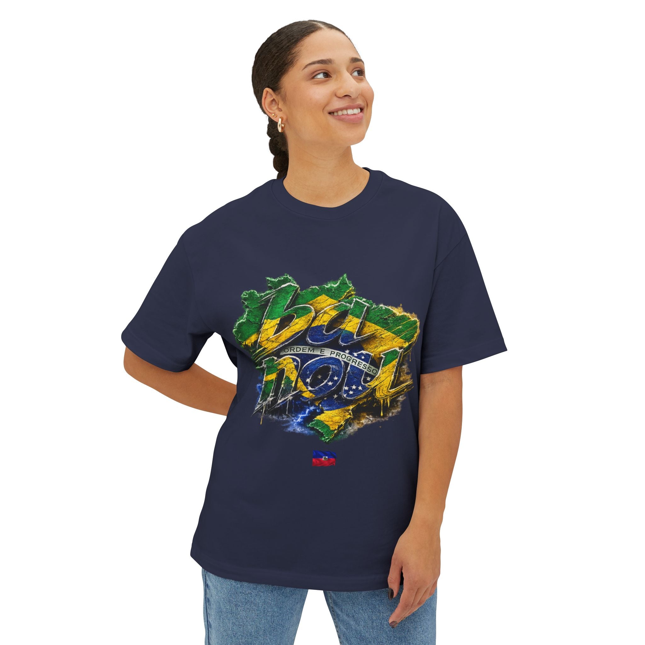 "ba nou brezil" 2026 World Cup Haiti Unisex Boxy Tee