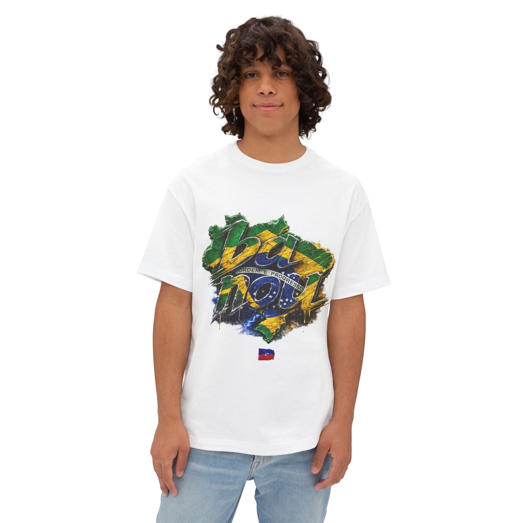 "ba nou brezil" 2026 World Cup Haiti Unisex Boxy Tee