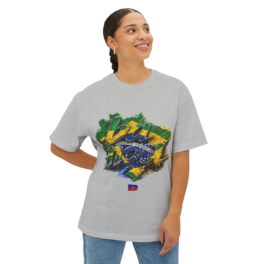 "ba nou brezil" 2026 World Cup Haiti Unisex Boxy Tee