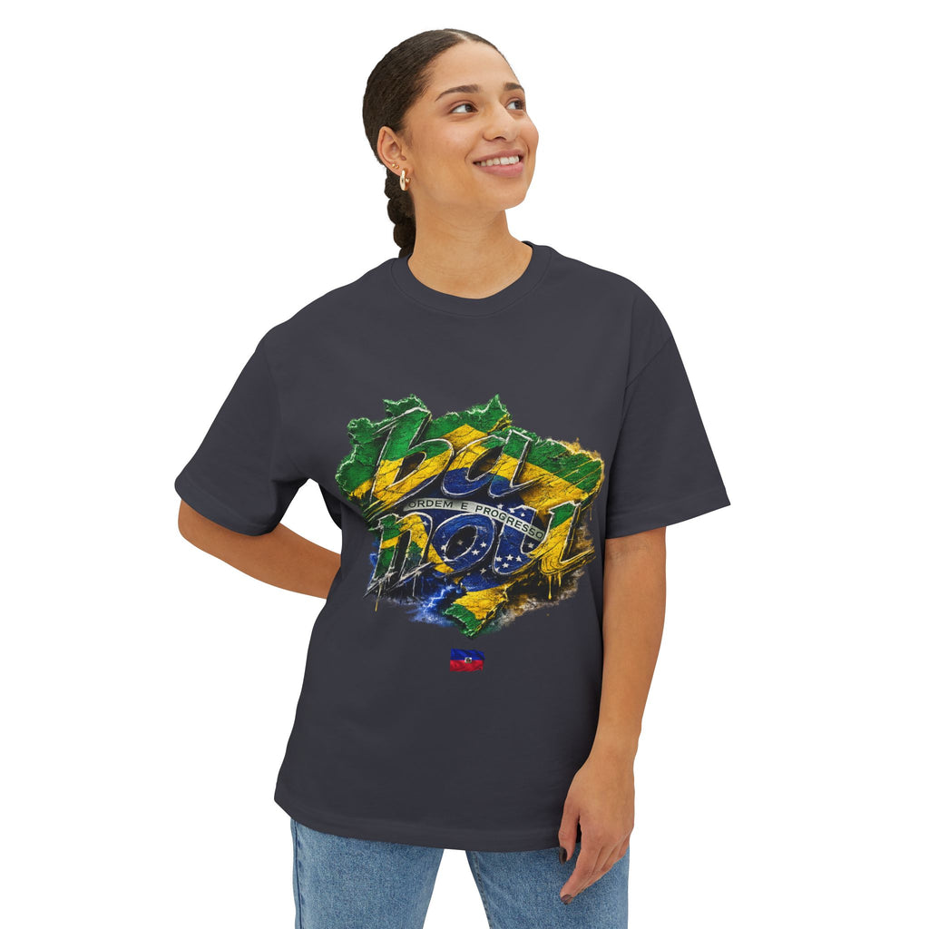 "ba nou brezil" 2026 World Cup Haiti Unisex Boxy Tee