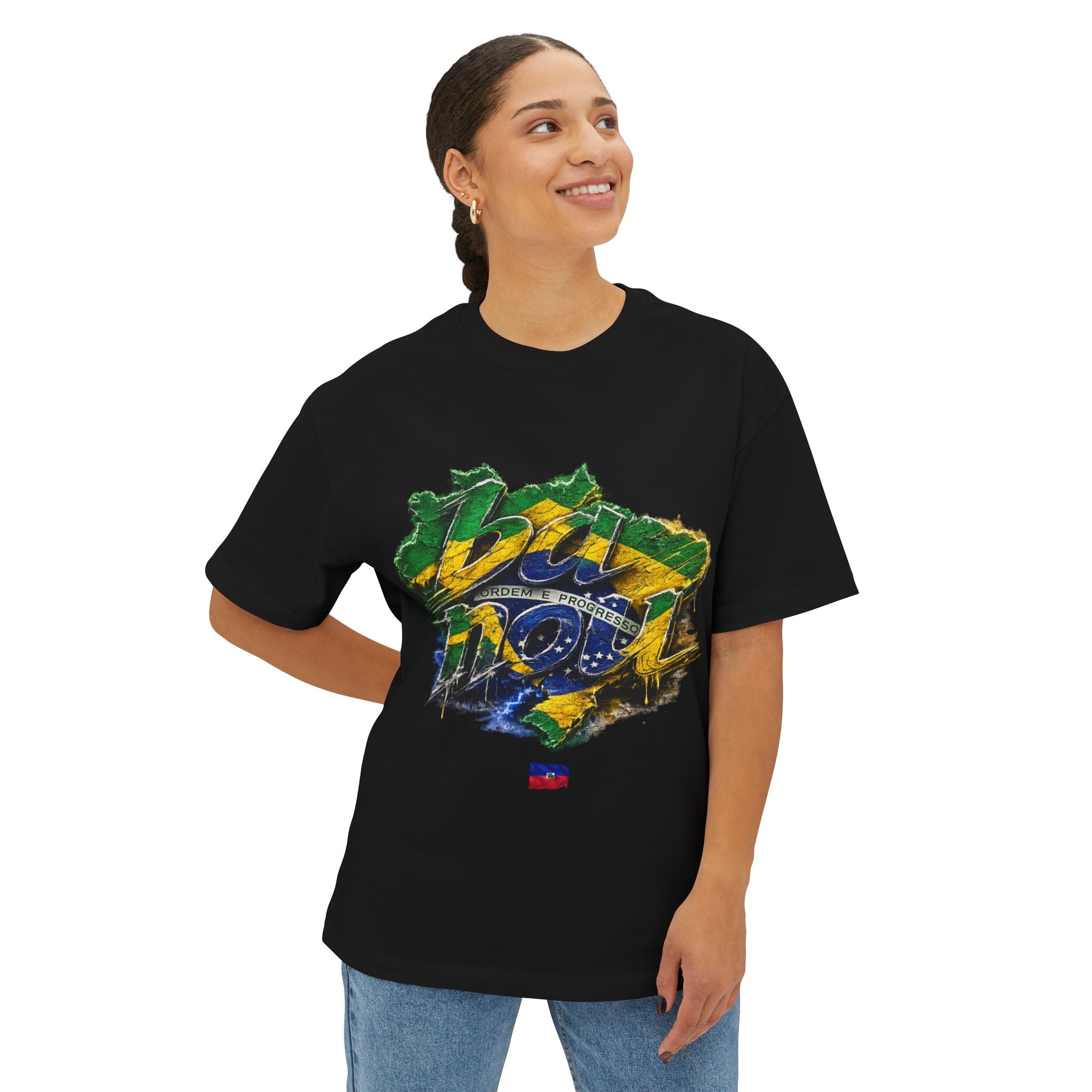 "ba nou brezil" 2026 World Cup Haiti Unisex Boxy Tee