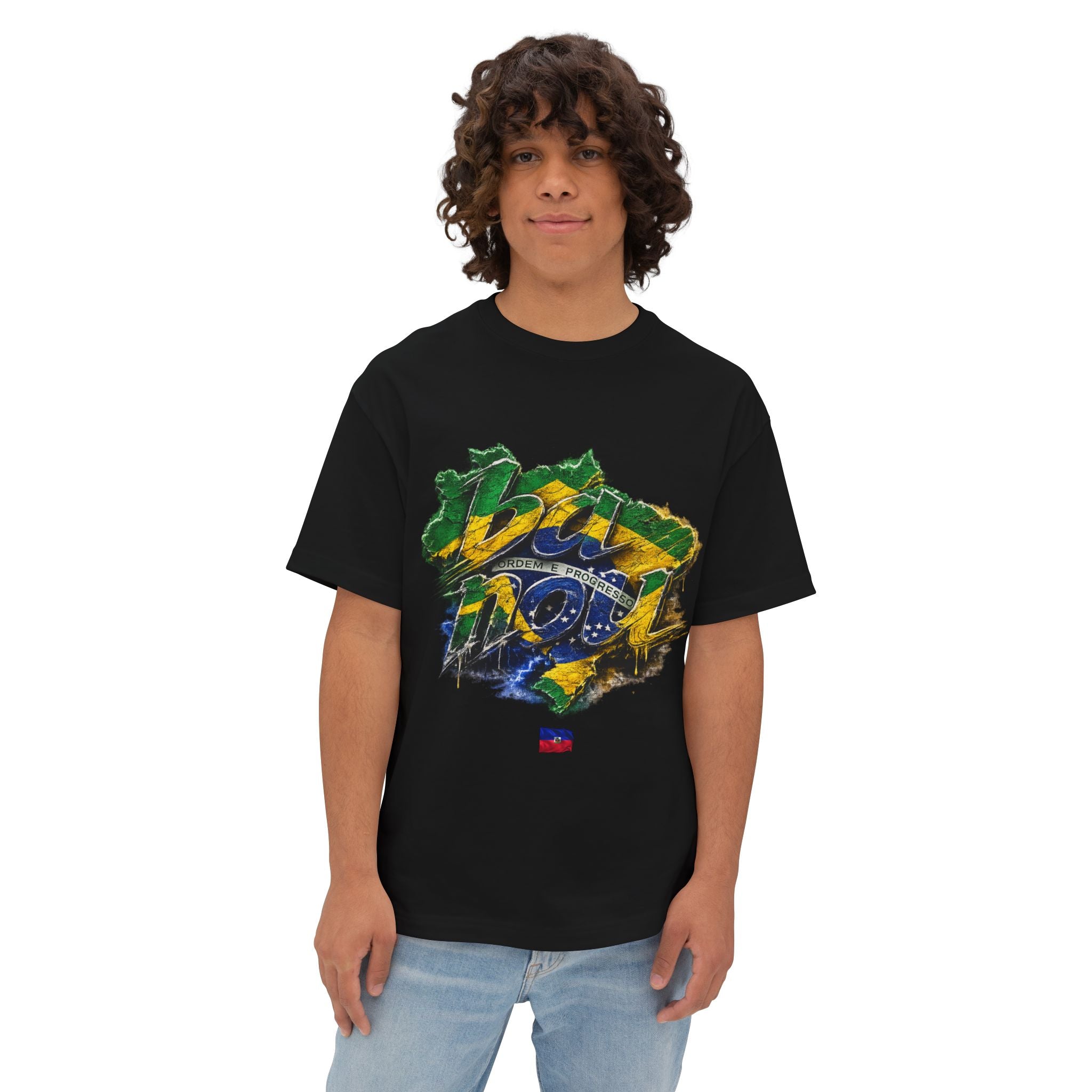 "ba nou brezil" 2026 World Cup Haiti Unisex Boxy Tee