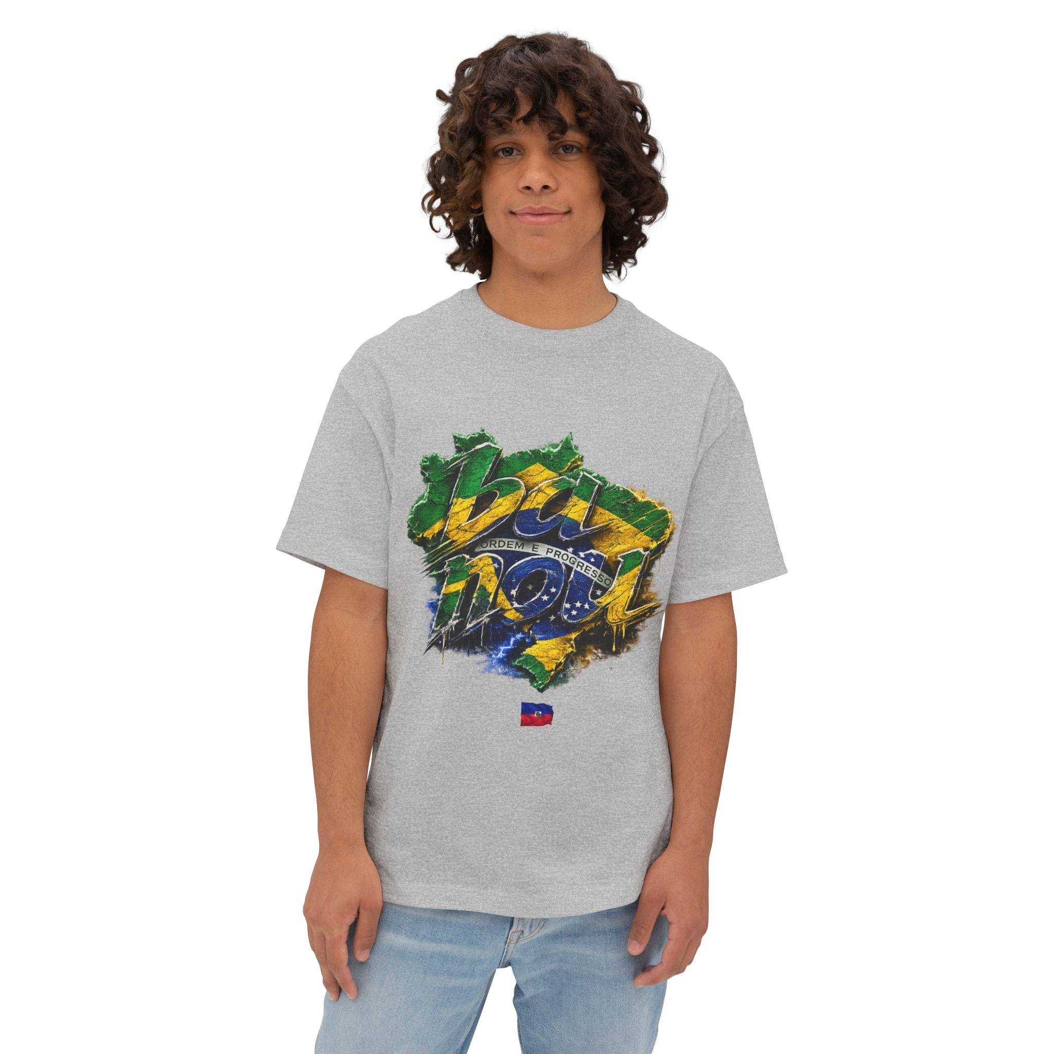 "ba nou brezil" 2026 World Cup Haiti Unisex Boxy Tee