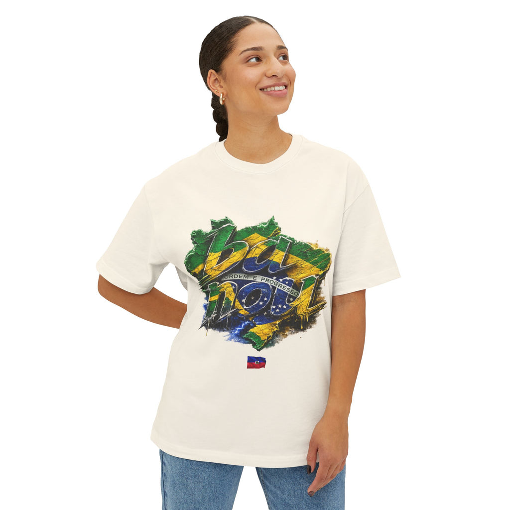 "ba nou brezil" 2026 World Cup Haiti Unisex Boxy Tee
